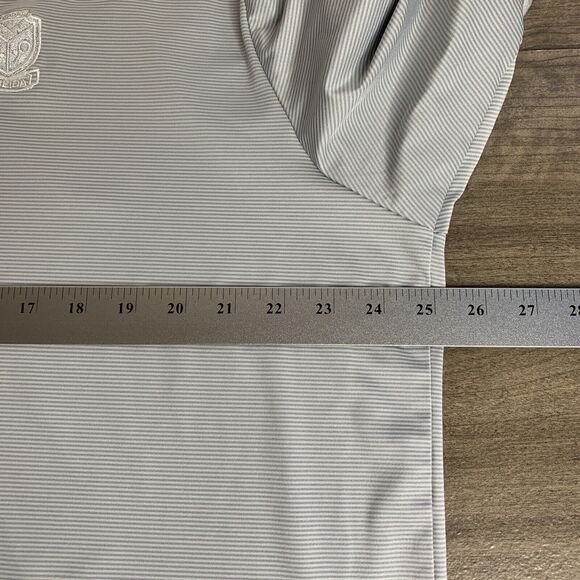Adidas Clima Lite Mens Golf Polo Shirt Size XL Gray Breathable Short Sleeve - Picture 3 of 9
